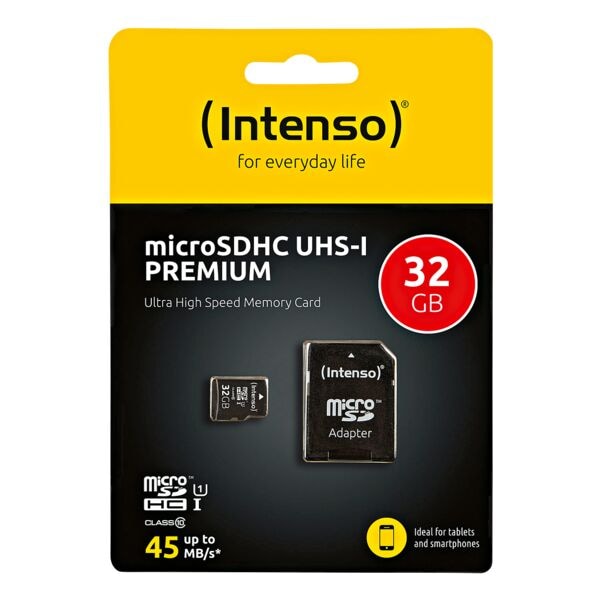 Intenso microSDHC-Speicherkarte »Premium«, 32GB, 1.1x1.5x0.1 cm