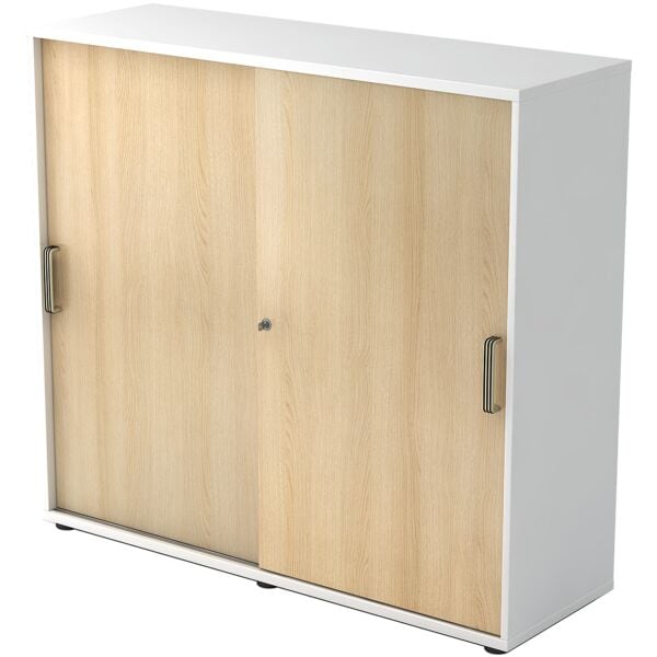 OTTO Office Premium Schiebetürenschrank »OTTO Office Line IV« 3 OH weiß, 120x110x40 cm