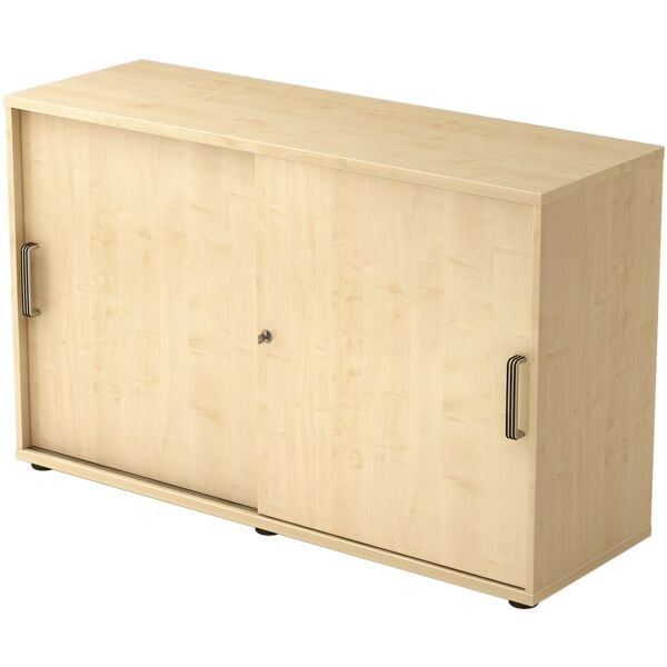 OTTO Office Premium Schiebetürenschrank »OTTO Office Line IV« 2 OH braun, 120x74.8x40 cm