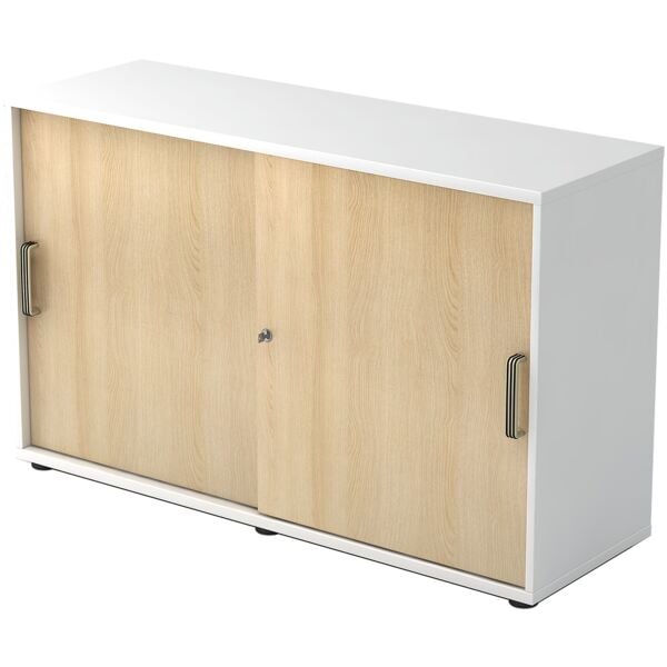 OTTO Office Premium Schiebetürenschrank »OTTO Office Line IV« 2 OH weiß, 120x74.8x40 cm