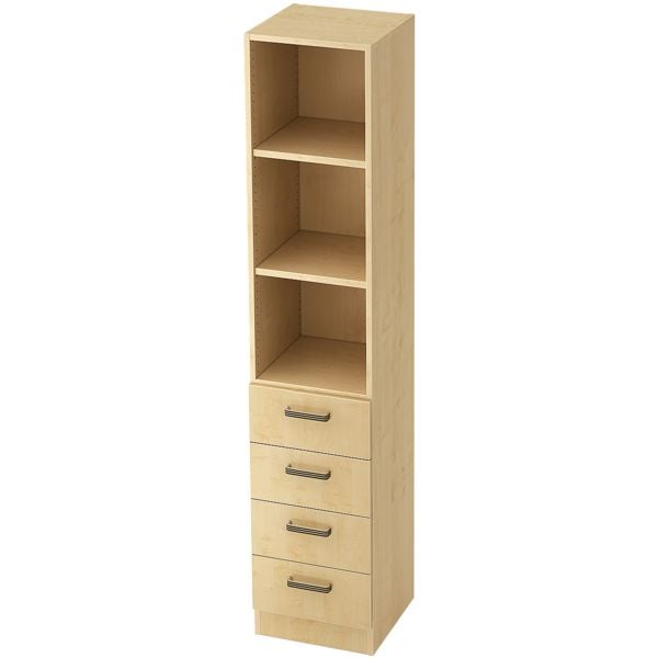 OTTO Office Premium Aktenregal »OTTO Office Line IV« 40 cm schmal 5 OH mit Schubladen braun, 40x200.4x42 cm