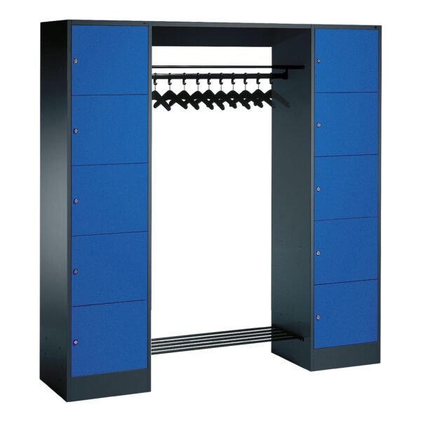CP Offene Garderobe schwarz, 187x195x48 cm