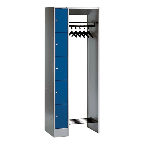 CP Offene Garderobe grau, 74x195x48 cm
