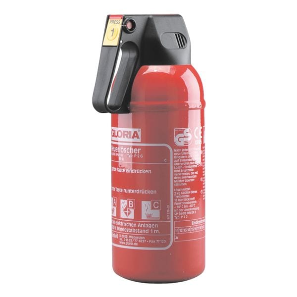 GLORIA KFZ-Feuerlöscher »P 2 G«, 14.5x32.2x11.3 cm