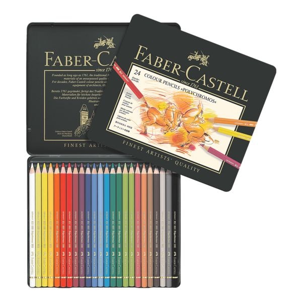 Faber-Castell 24er-Etui Farbstifte »Polychromos«