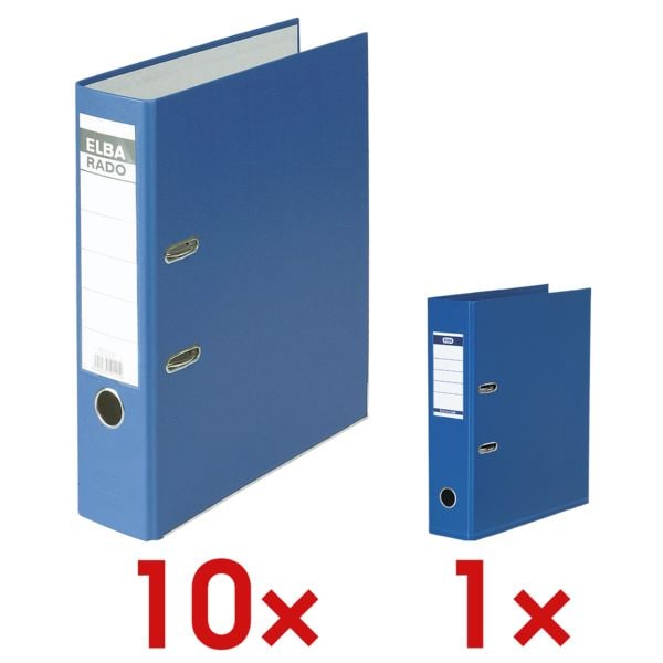 Elba 10x Ordner »rado brillant« 10002261 inkl. 1x Ordner »Strong-Line« blau, 8x31.8x28.5 cm