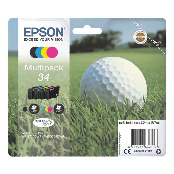 Epson Tintenpatronen-Set »34« schwarz