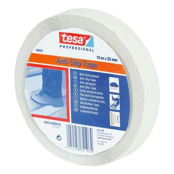 tesa Anti-Rutschband transparent, 2.5 cm