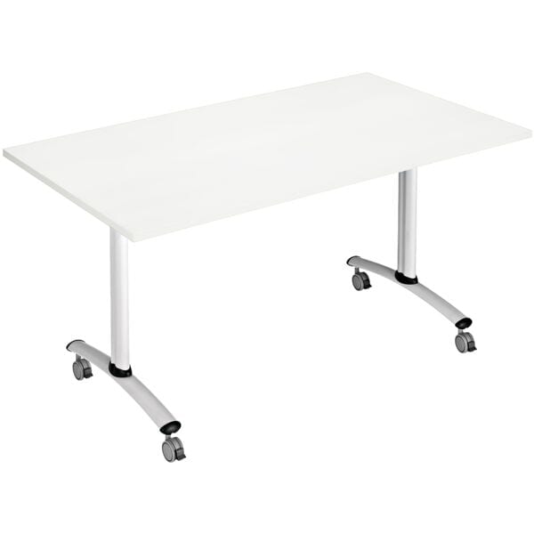 SODEMATUB Klapptisch 120x80 cm C-Fuß weiß weiß, 120x72x80 cm