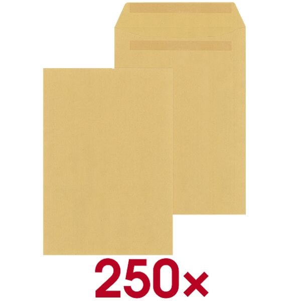 Mailmedia 250 Natron-Versandtaschen C4 ohne Fenster braun, 32.4x22.9 cm