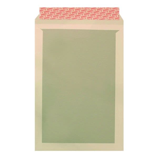 BONG Versandtaschen mit Papprückwand - 100 Stück weiß, 35.3x25 cm