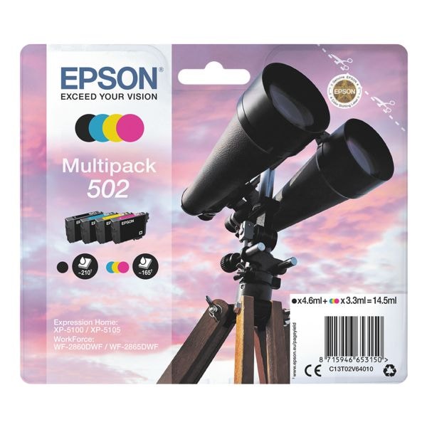 Epson Tintenpatronen-Set »502« schwarz