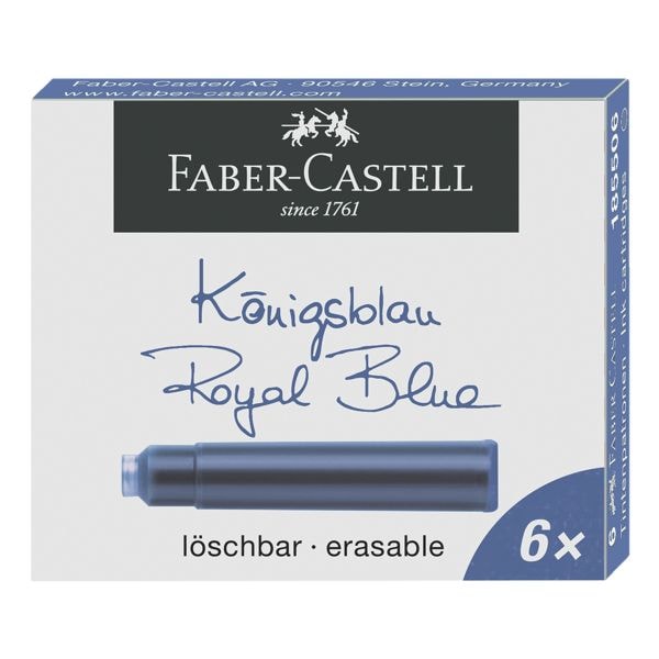 Faber-Castell 6er-Pack Tintenpatronen »Standard« blau