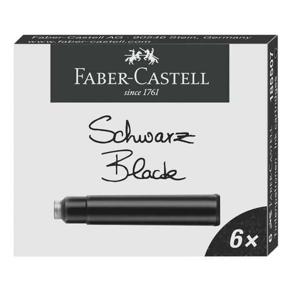 Faber-Castell 6er-Pack Tintenpatronen »Standard« schwarz