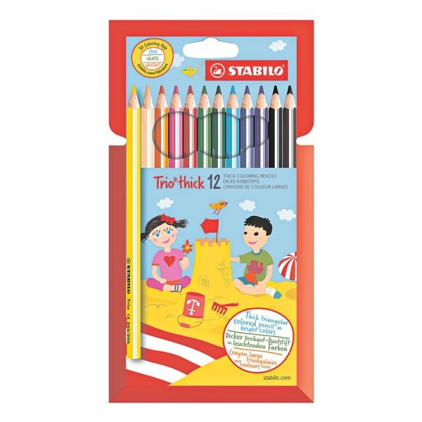 Stabilo 12er-Pack Buntstifte »Trio&reg; thick« braun