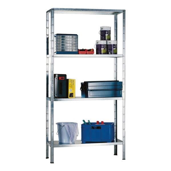 SCHULTE Lagertechnik Schwerlastregal »194006-V« 80 x 30 x 150 cm Grundregal (alleine nutzbar) grau, 80x150x30 cm