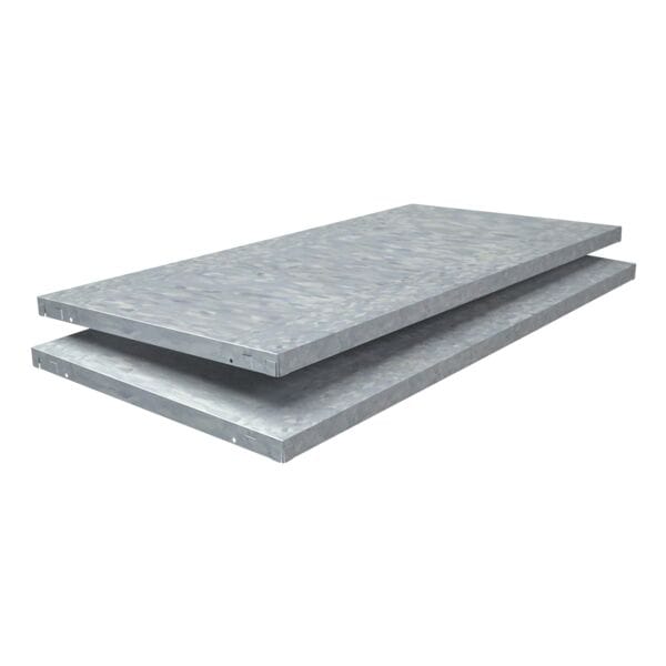 SCHULTE Lagertechnik 2er-Pack Zusatzfachboden »194016-V« 100 x 50 cm für Schwerlastregal grau, 100x50 cm