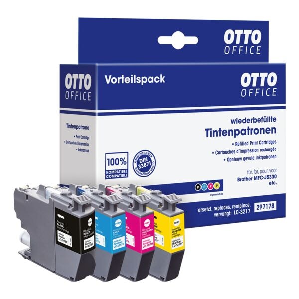 OTTO Office Tintenpatronen-Set ersetzt Brother »LC-3217VALDR« schwarz