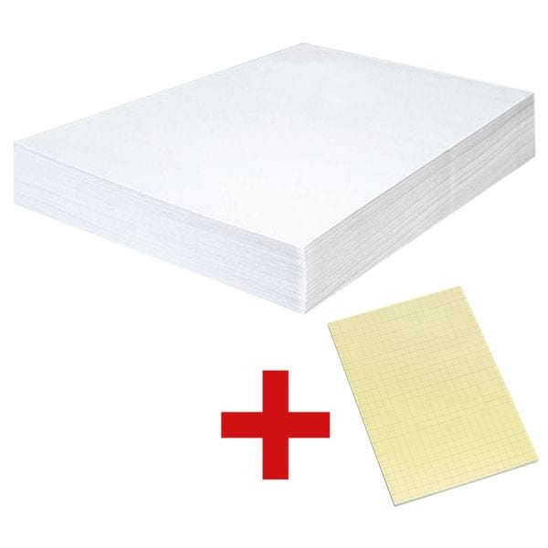 OTTO Office 250 Versandtaschen C4 ohne Fenster inkl. Haftnotizblock 10,0 x 15,0 cm, kariert weiß, 32.4x22.9 cm