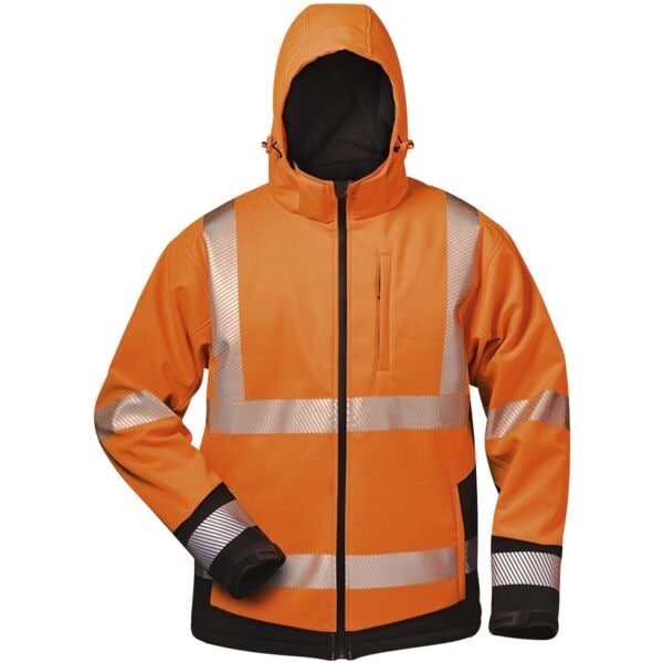 elysee Warnschutz-Winter-Softshell-Jacke Stufe 3 Größe XL orange