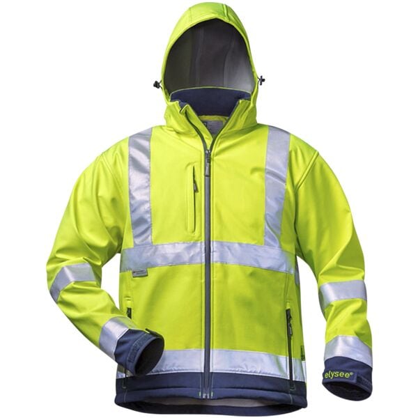 elysee Warnschutz-Softshell-Jacke mit Kapuze »LIAM« Größe XL gelb