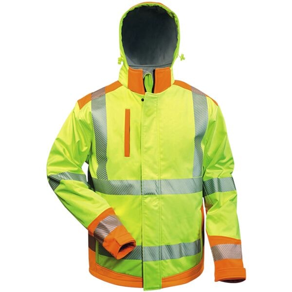 elysee Warnschutz-Winter-Softshell-Jacke »RICKMER« Größe XL orange