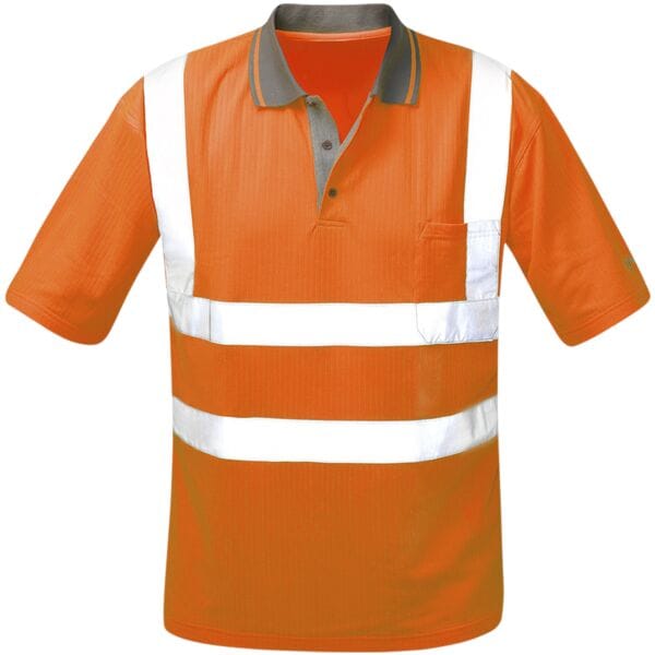 elysee Warnschutz Polo-Shirt »DIEGO« Klasse 2 Größe L orange