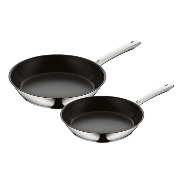 WMF 2-teiliges Edelstahlpfannen-Set silber