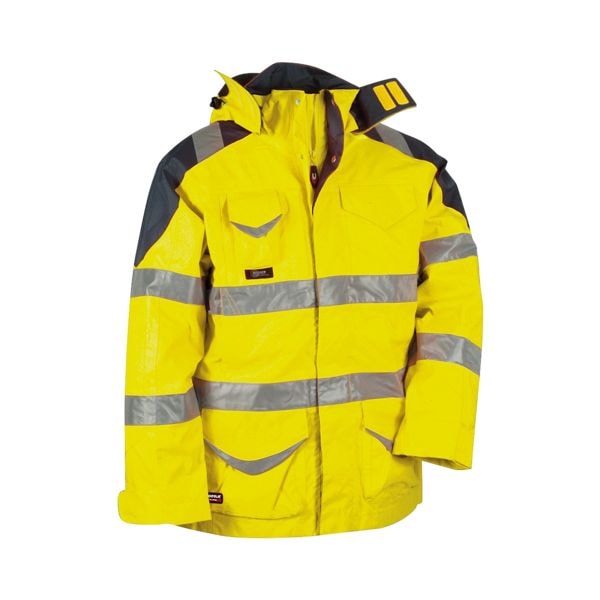 Cofra Warnschutz 4in1 Winterjacke »PROTECTION« Größe 50 gelb