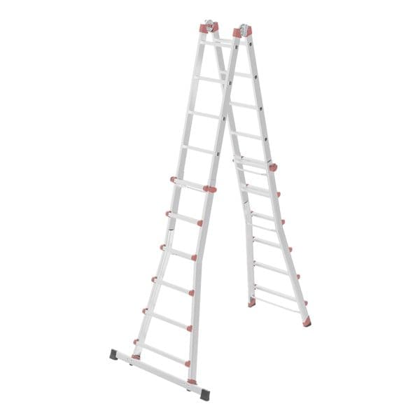 Hailo Teleskopleiter »M80« 4x6 Sprossen silber