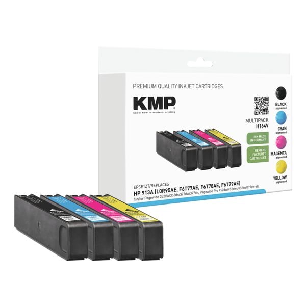 KMP Tintenpatronen-Set ersetzt Hewlett Packard »HP 913A (L0R95AE, F6T77AE, F6T78AE, schwarz