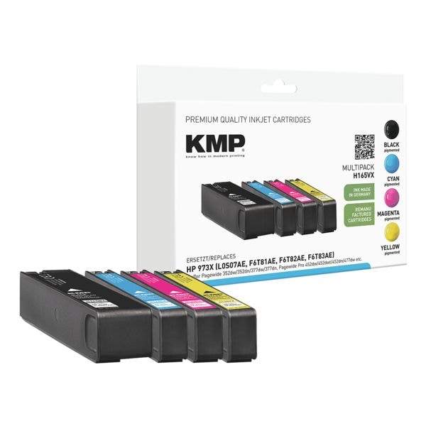 KMP Tintenpatronen-Set ersetzt Hewlett Packard »HP 973X (L0S07AE, F6T81AE, F6T82AE, schwarz
