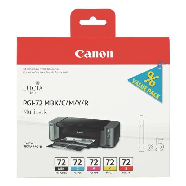 Canon 5er-Multipack Tintenpatronen »PGI-72« schwarz