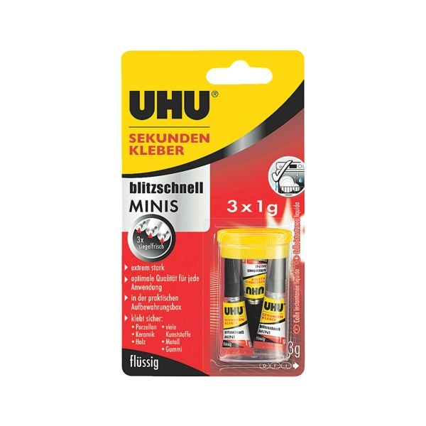 UHU Sekundenkleber »MINIS« 45415 weiß