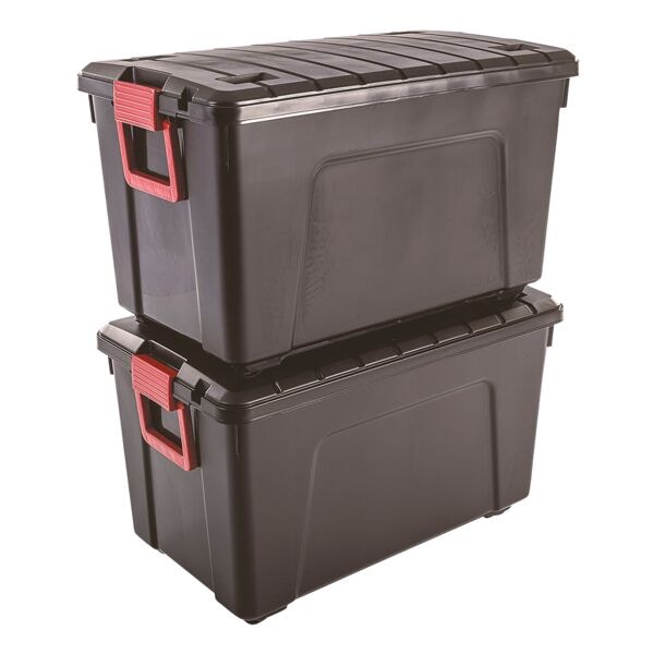 IRIS S.A. 2er-Set Multi Boxen »SIA-110 SET OF 2« schwarz, 44.5x44.5x75 cm