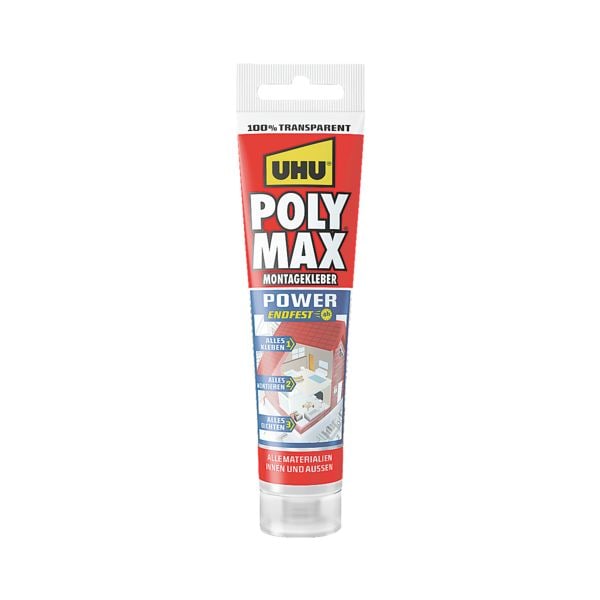 UHU Montagekleber »Poly Max Glasklar Express« 115 g transparent