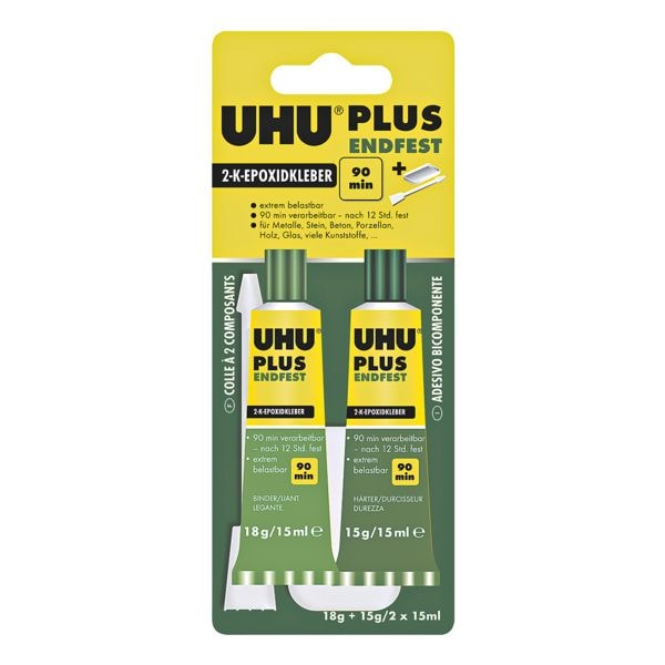UHU 2-Komponentenkleber »plus endfest 90min«