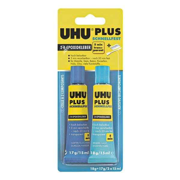 UHU 2-Komponentenkleber »Plus schnellfest«