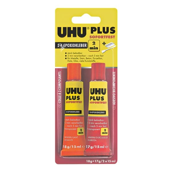 UHU 2-Komponentenkleber »Plus sofortfest«