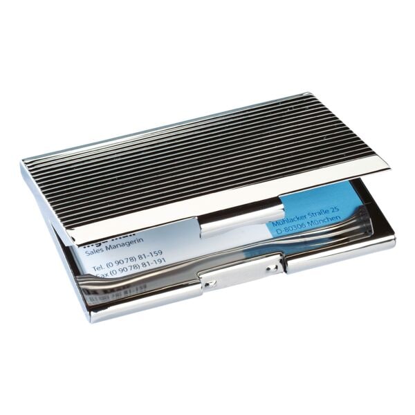 Sigel Visitenkartenetui VZ130 silber, 9.5x0.7x6.2 cm