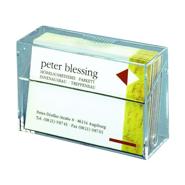 Sigel Visitenkartenbox VA110 transparent, 9.5x6x3 cm