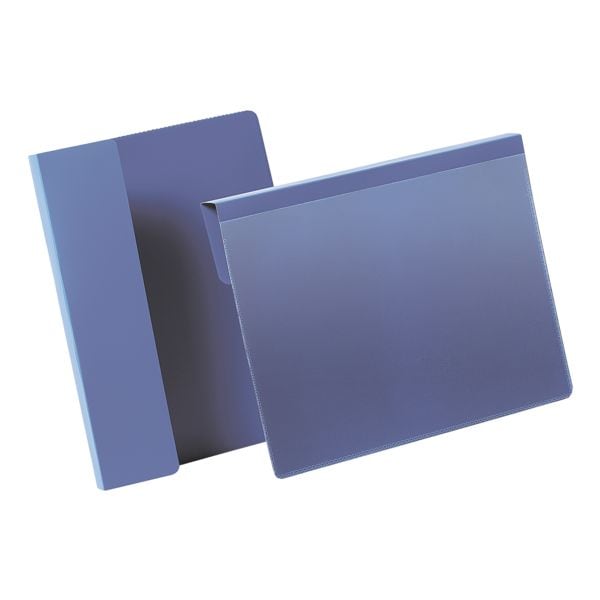 Durable Kennzeichnungstasche mit Falz A5 quer »1722« blau