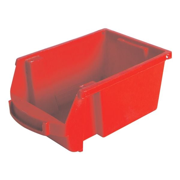 Viso 24x Sichtlagerkästen 1 Liter rot, 10.1x7x15.7 cm