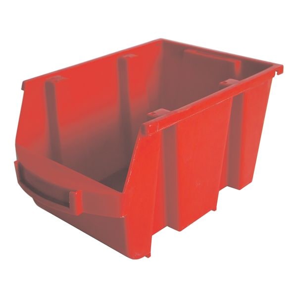 Viso 24x Sichtlagerkästen 4 Liter rot, 15x12.6x23.5 cm
