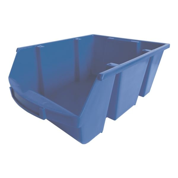 Viso 8x Sichtlagerkästen 28 Liter blau, 30x17.5x45.5 cm
