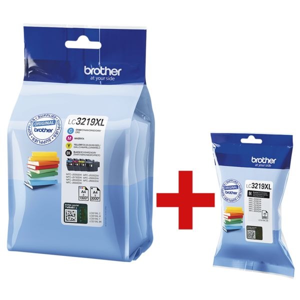 Brother Tintenpatronen-Set »LC-3219XLVALDR« inkl. Tintenpatrone »LC-3219XLBK« schwarz