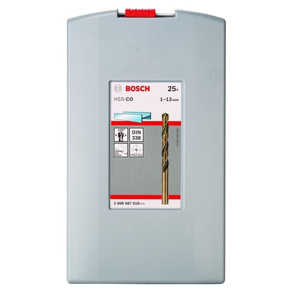 BOSCH 25-tlg. Metallbohrer-Set »HSS-Co« in ProBox silber