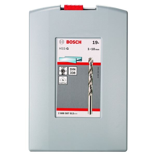 BOSCH 19-tlg. Metallbohrer-Set 135° »HSS-G« in ProBox silber