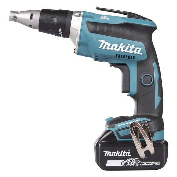makita Akku-Schnellbauschrauber »DFS452RTJ« im Makpac inkl. Akkus und Schrauben türkis