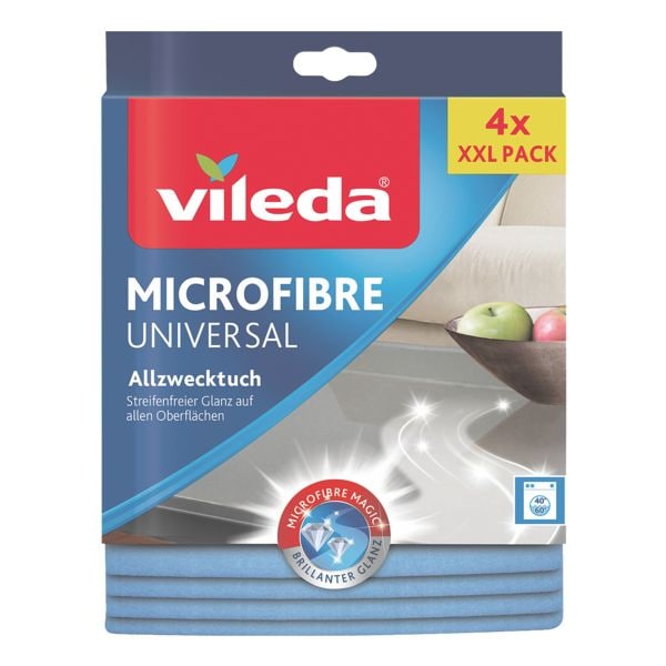 Vileda 4er-Pack Mikrofaser-Allzwecktücher »Universal«